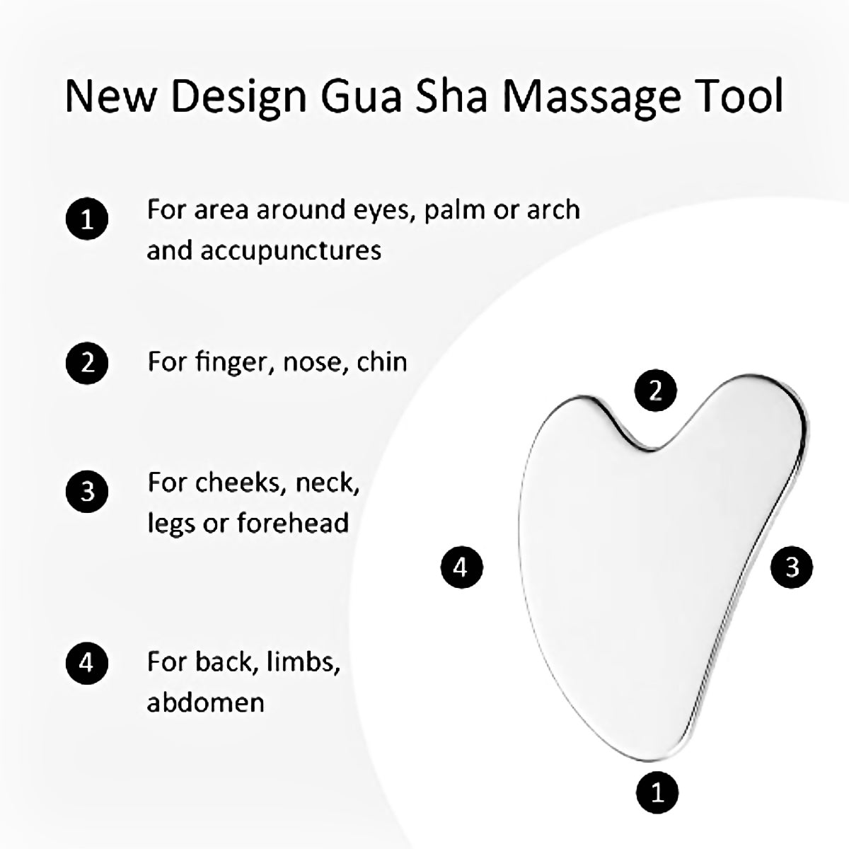 Gua Sha Facial Tool – Natural Face Lifting & Skin Massage Stone